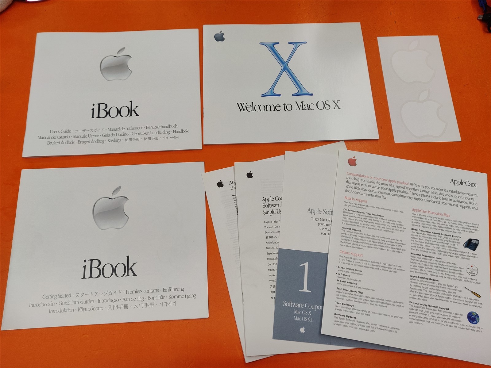 ⭐️⭐️⭐️⭐️⭐️ Vintage Apple iBook Print Getting Started Guide Mac OS 9 to OS X