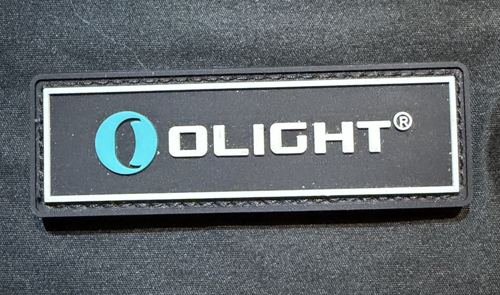 Olight Logo Rectangle Patch Hook and Loop Collectible PVC SWAG