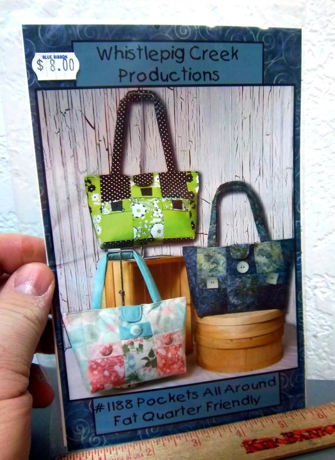 Whistlepig Creek Productions, #1188 Pockets all around Fat Quarter pattern kit