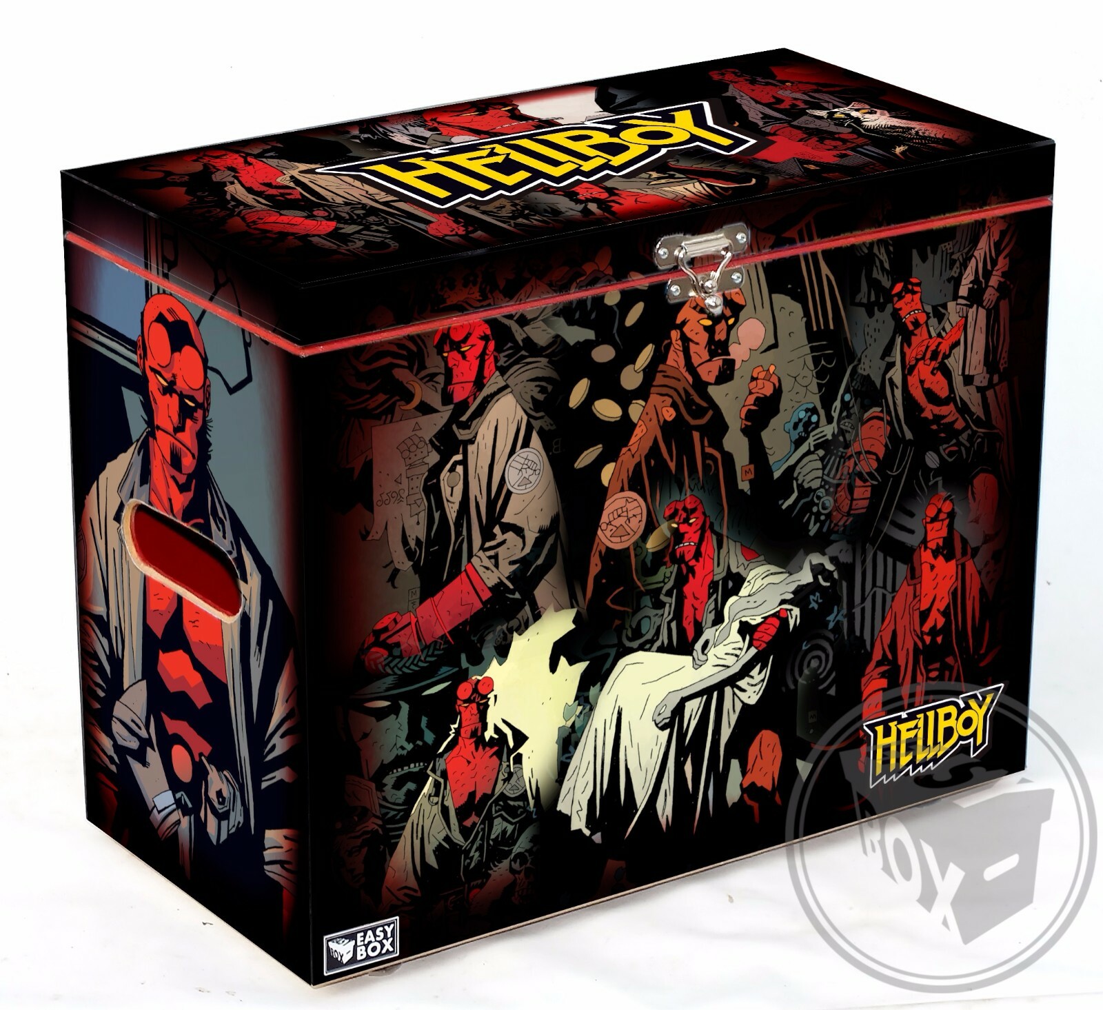 Large Comic Book Hard Box Chest MDF Hellboy