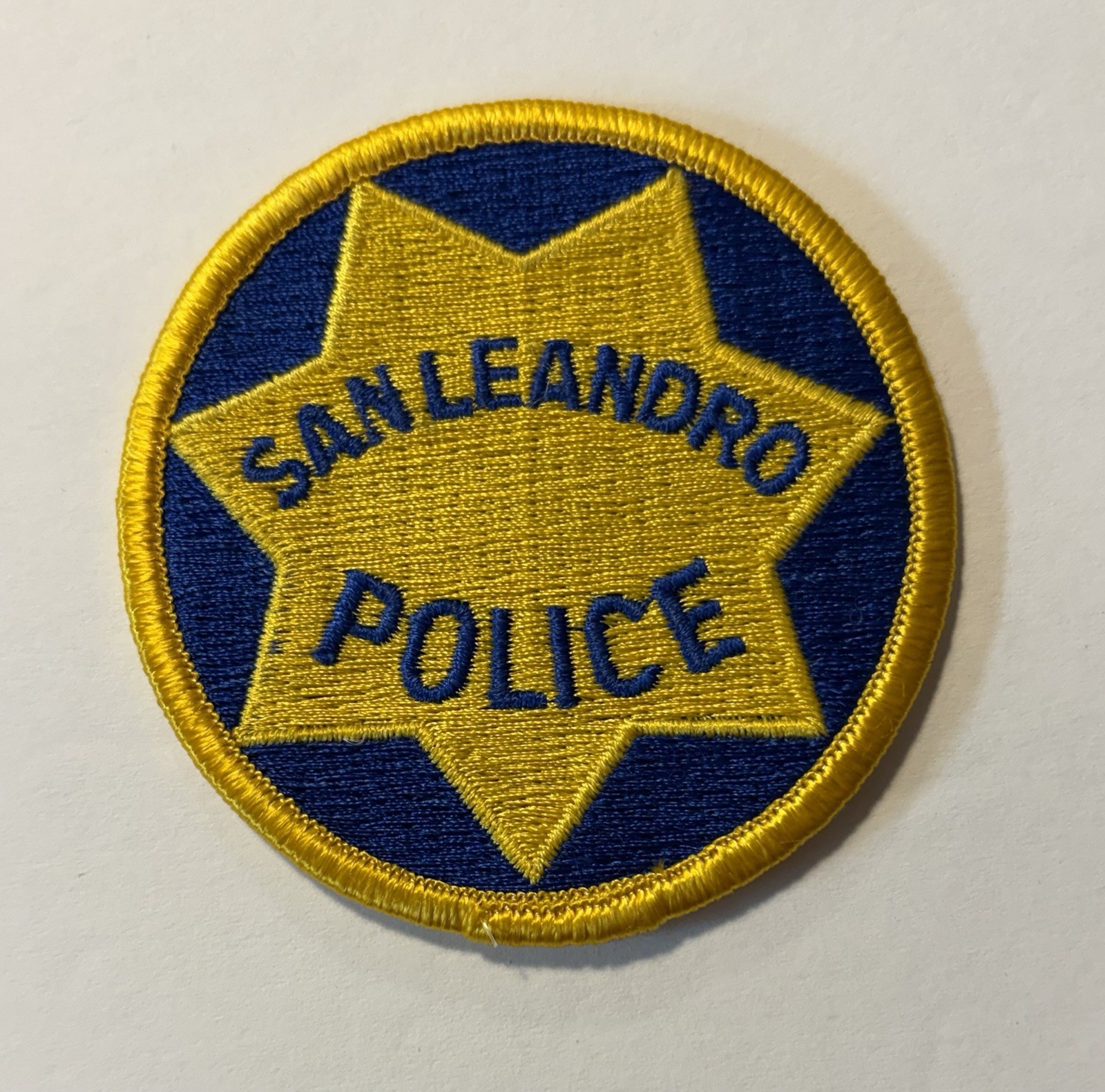 VINTAGE CA CALIFORNIA SAN LEANDRO POLICE DEPT PATCH ALAMEDA COUNTY #D116