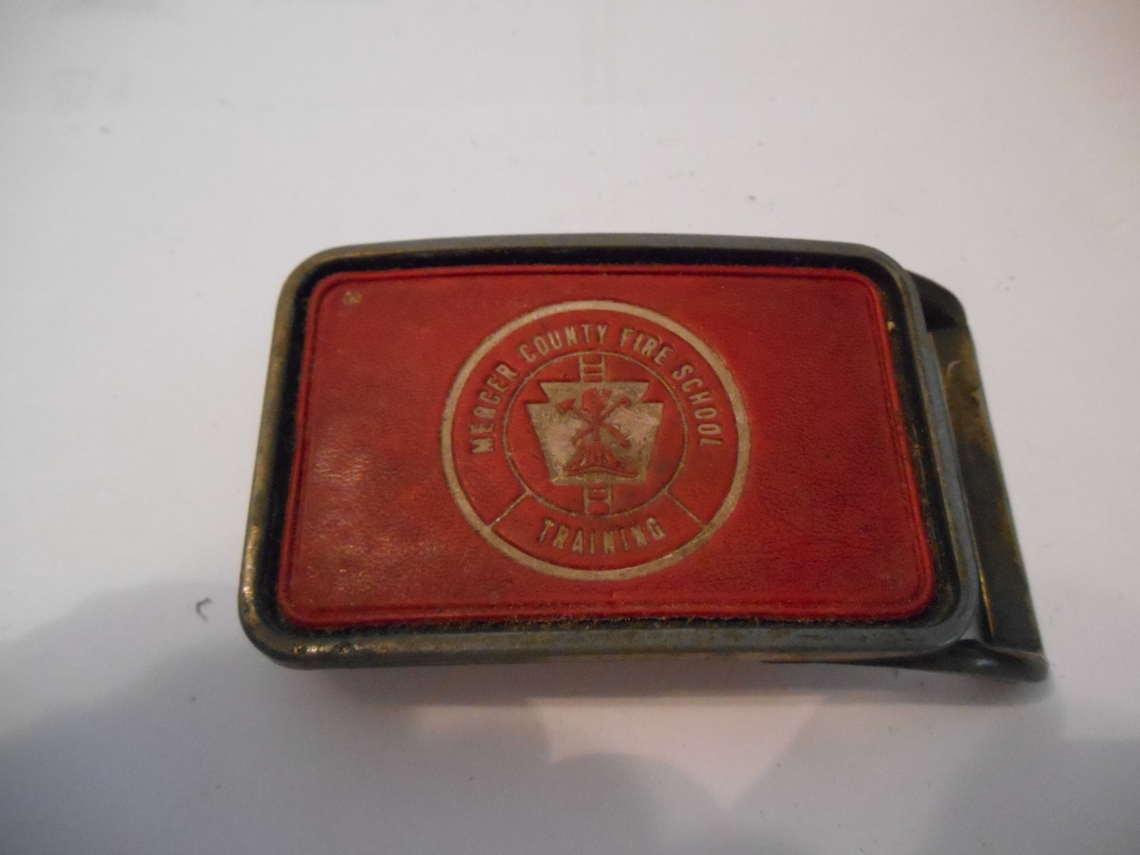 VTG Mercer County Fire School Training Belt Buckle