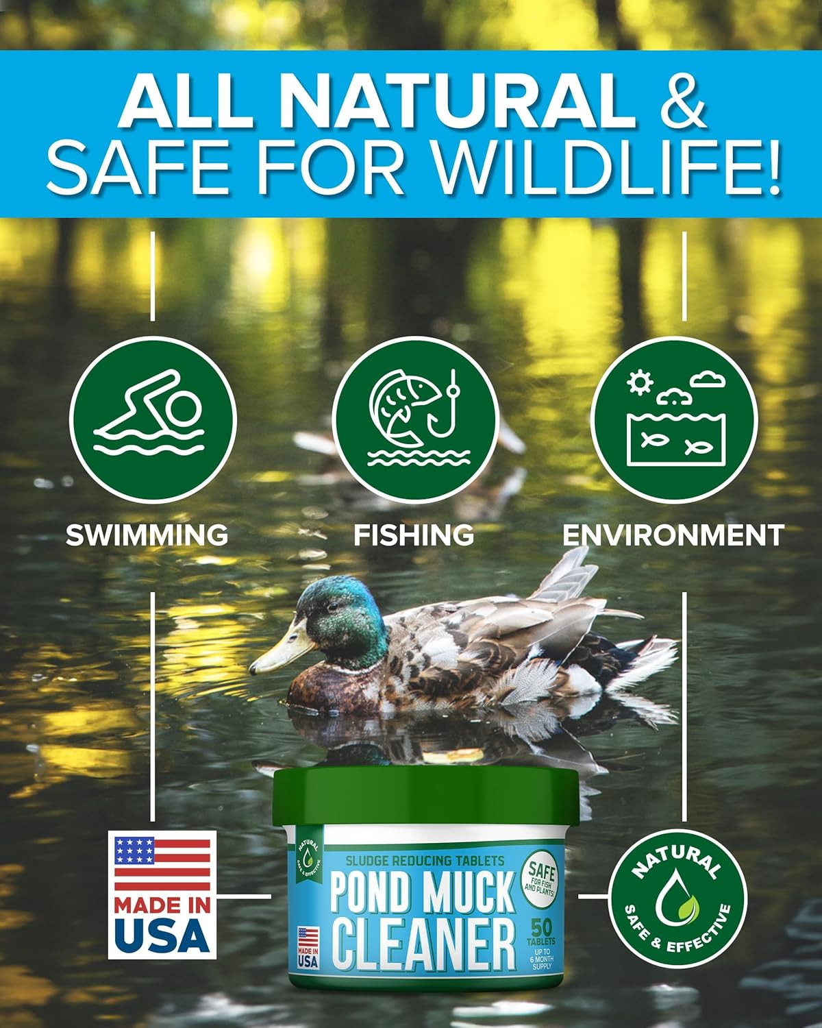 Pond Clarity Solution | Fish Pond Clarity Solution | Sludge Dissolver for Fish P