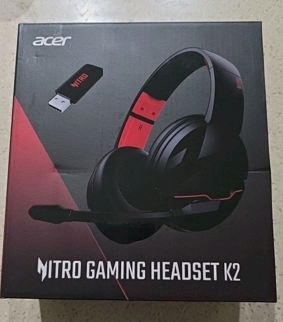 Acer Nitro Gaming Headset K2 Wireless Gaming Headset - Black