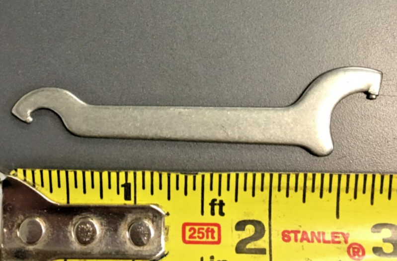 Micrometer Adjustment Spanner Wrench, 3" LONG, 1/2" x 1/4"