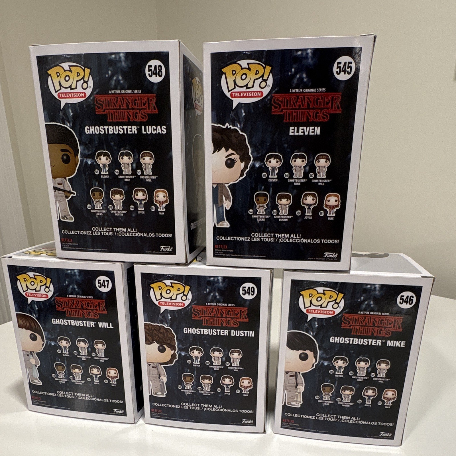 Funko Pop! Stranger Things S2 Ghostbusters 5-Pack Mixed Lot