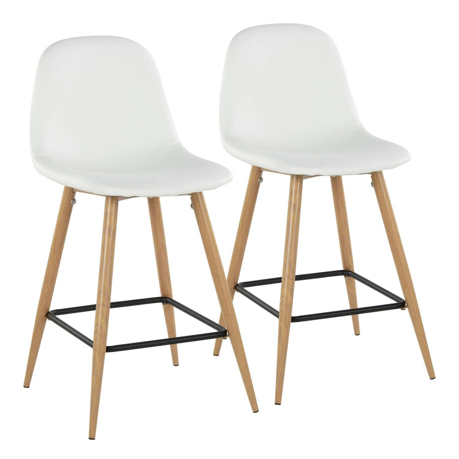Carson Carrington Stone Natural Counter Stool - Set Of 2