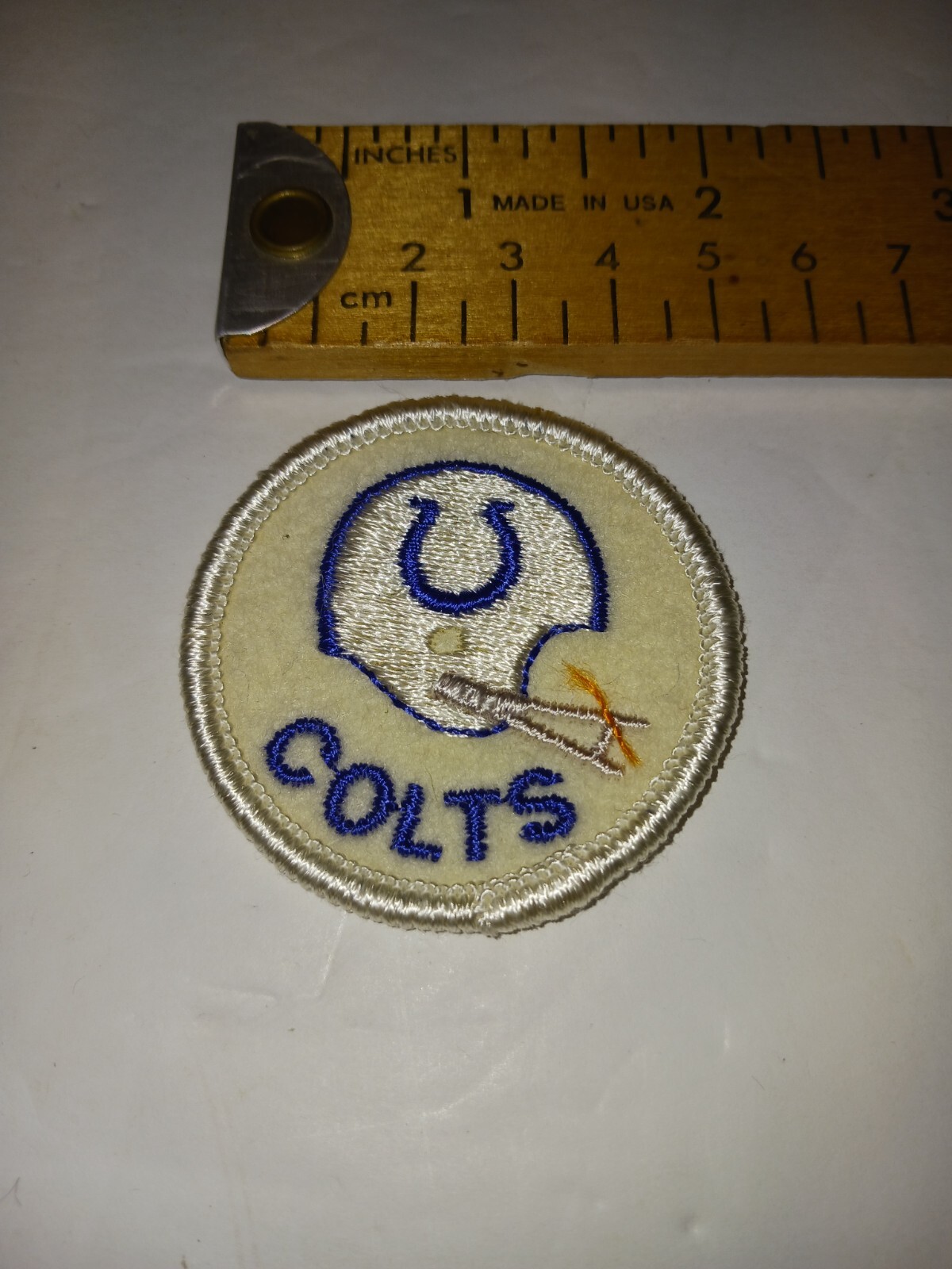 Vintage 1980's 2" Round Colts Patch