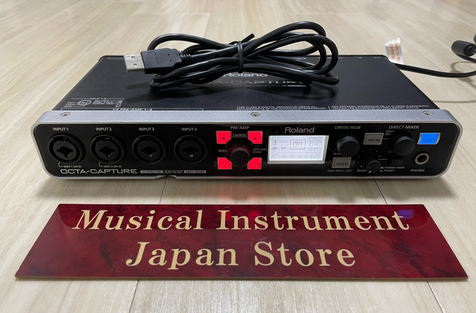 Roland UA-1010 OCTA-CAPTURE Audio Interface Digital Recorder with Power Cable