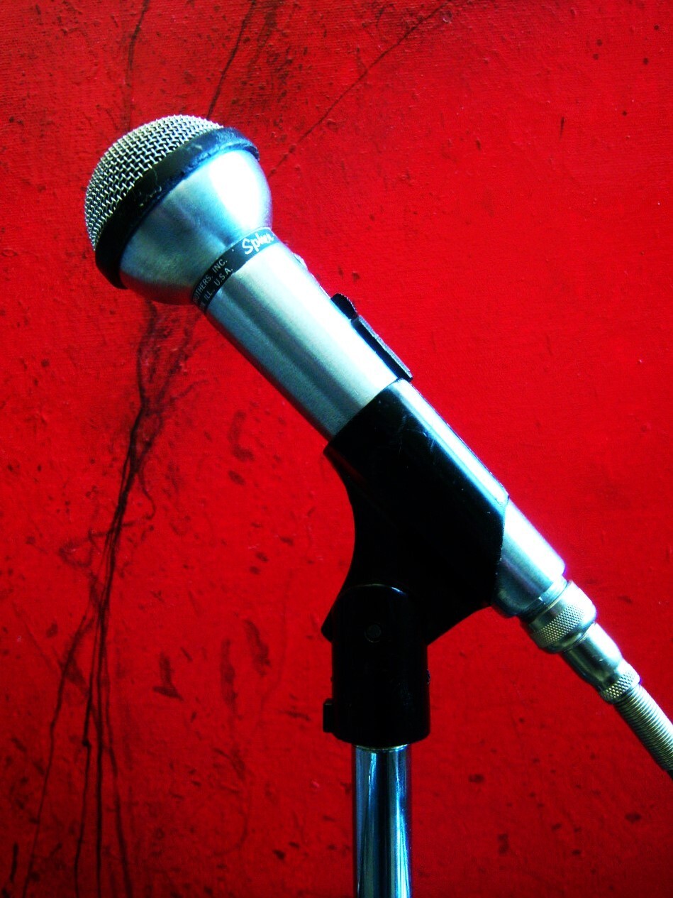 Vintage 1970's Shure PE53 / 533SA dynamic microphone Hi Z harp w accessories # 2