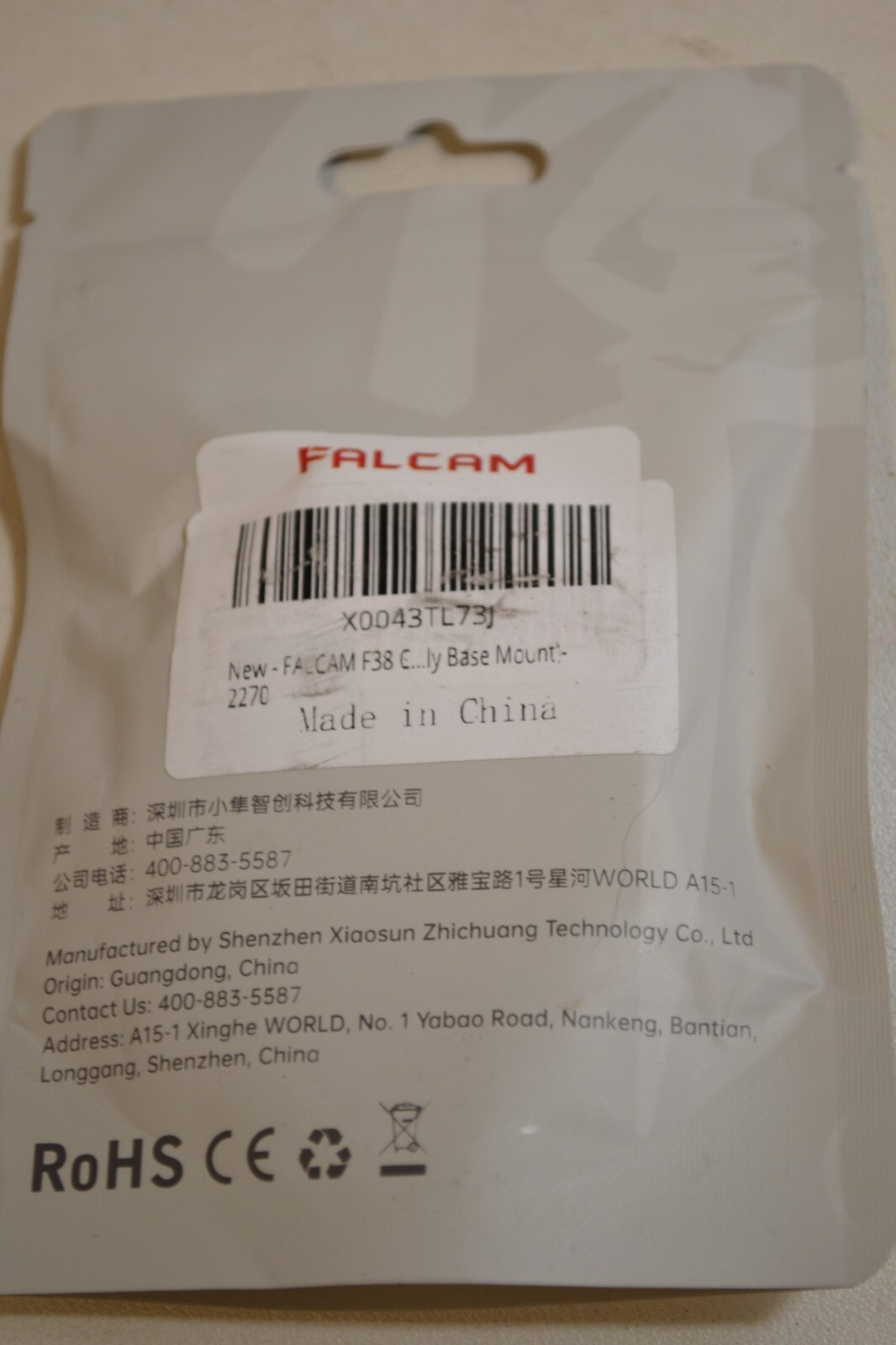 FALCAM F38 Base Mount
