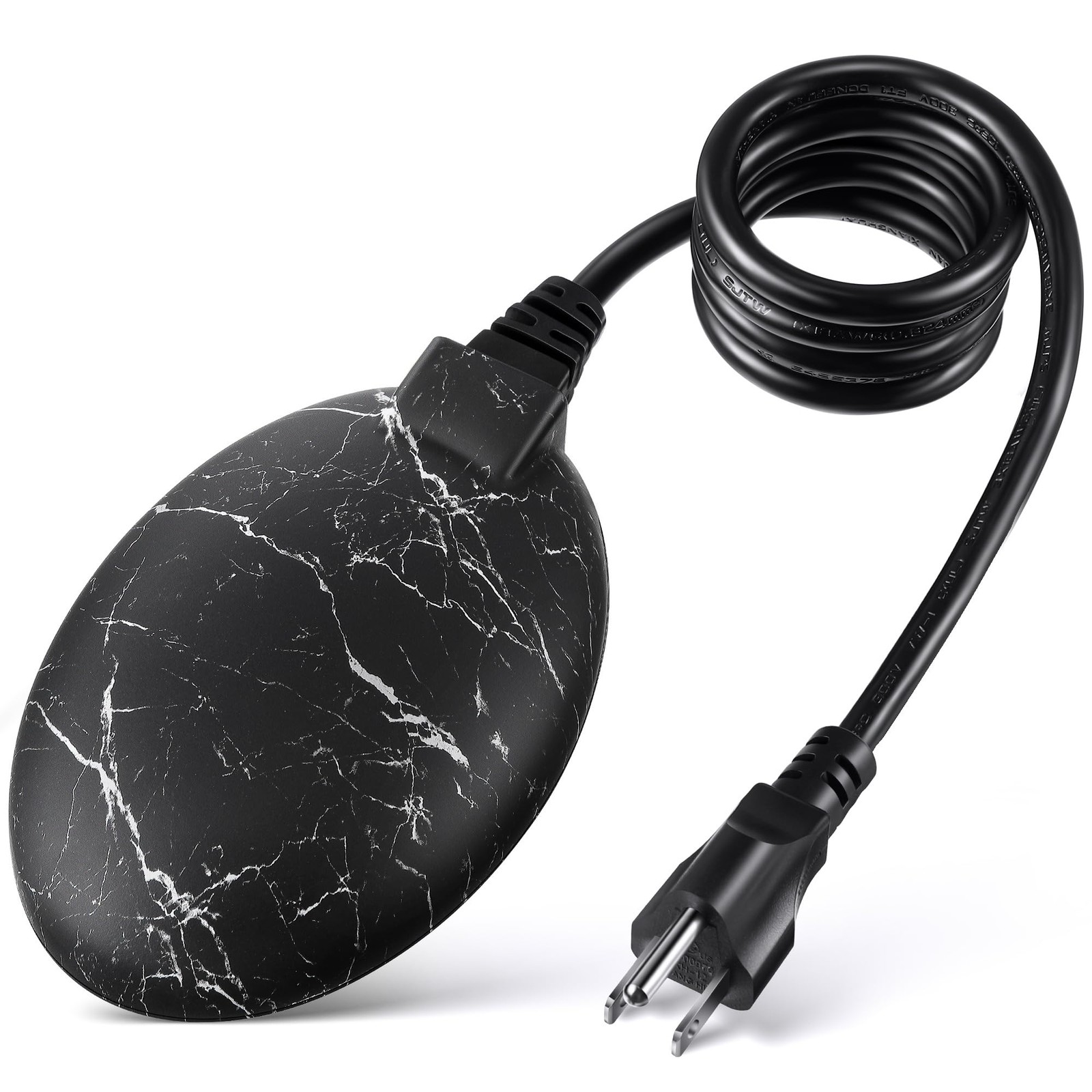 1 Pack Upgrade Bird Bath Heater for Outdoors in Winter, Pond Marble Black