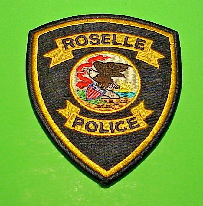 ROSELLE  ILLINOIS  IL  4 3/4"  POLICE PATCH  FREE SHIPPING!!!