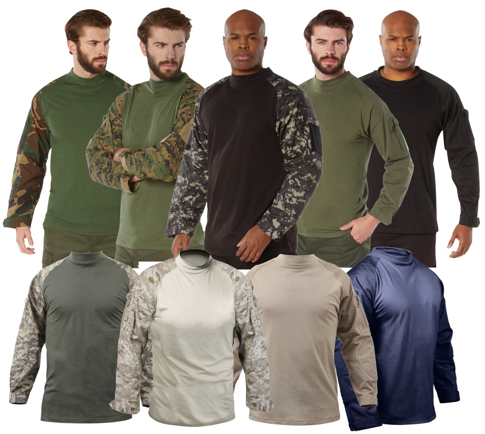 Tactical Combat Shirt - Lightweight Moisture Wicking and Breathable