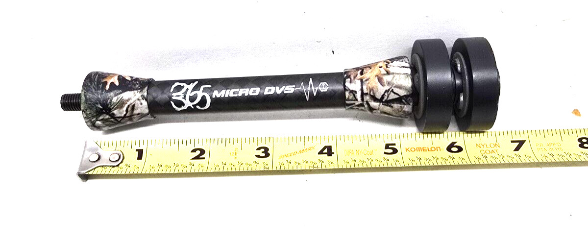 365 Archery - Micro DVS - 6" Stabilizer w/2 Orbit Vibration Dampener - Camo (J1)