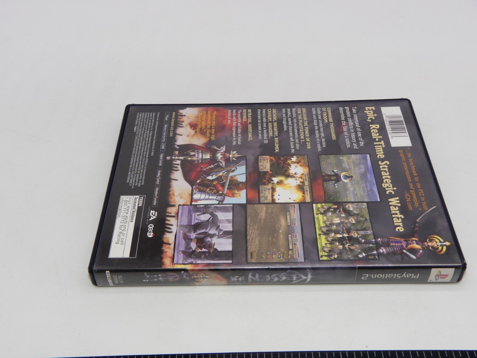 Authentic Kessen Playstation 2 PS2 Case & Manual No Game