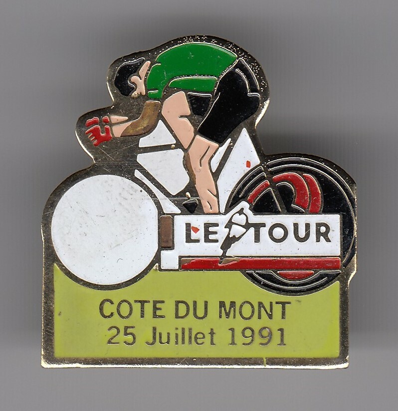 RARE PIN PINS PIN'S .. VINTAGE 91 TOUR DE FRANCE VELO CYCLING ETAPE C. MONT ~US