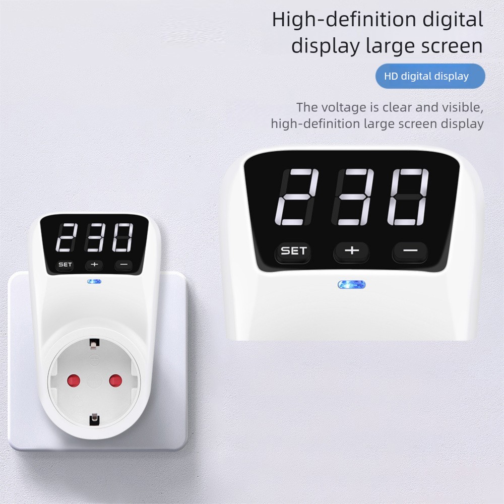 Automatic Voltage Protector Switch 230V 3680W Power Surge Protecctor EU Socket