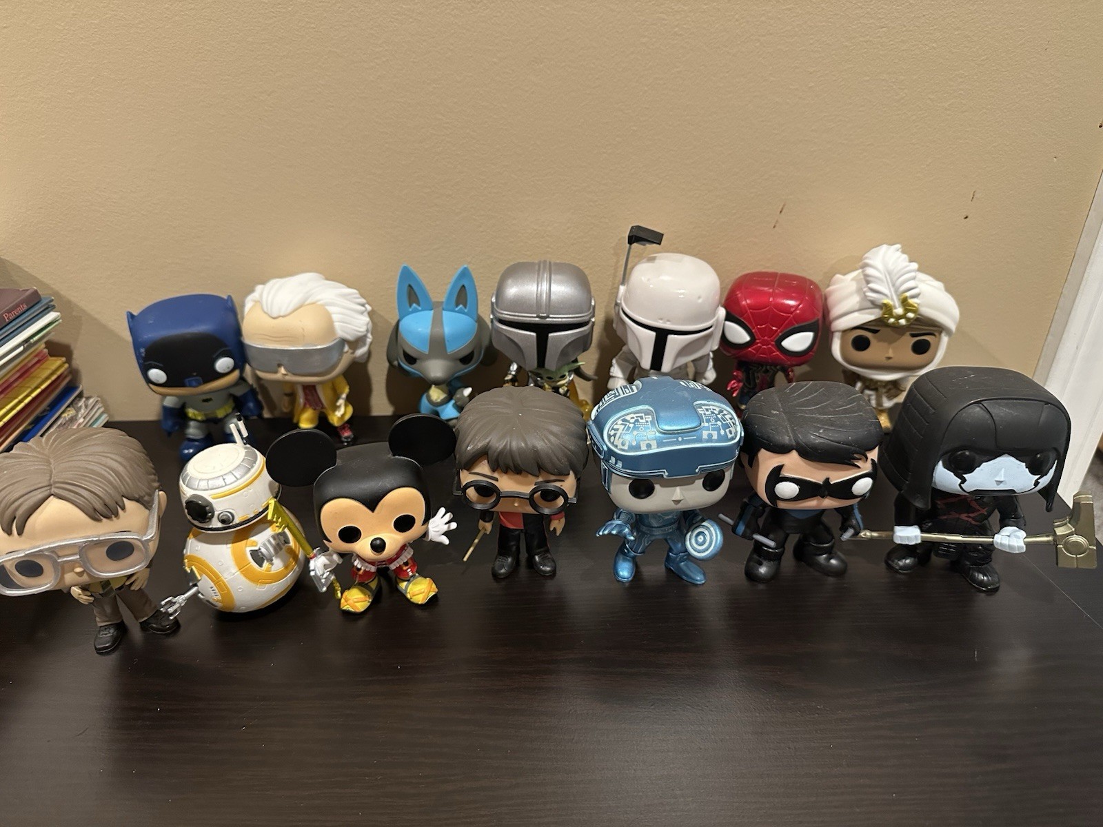 Funko Pop Figures Mixed Lot Star Wars Disney Harry Potter Tron used LOT of 14.