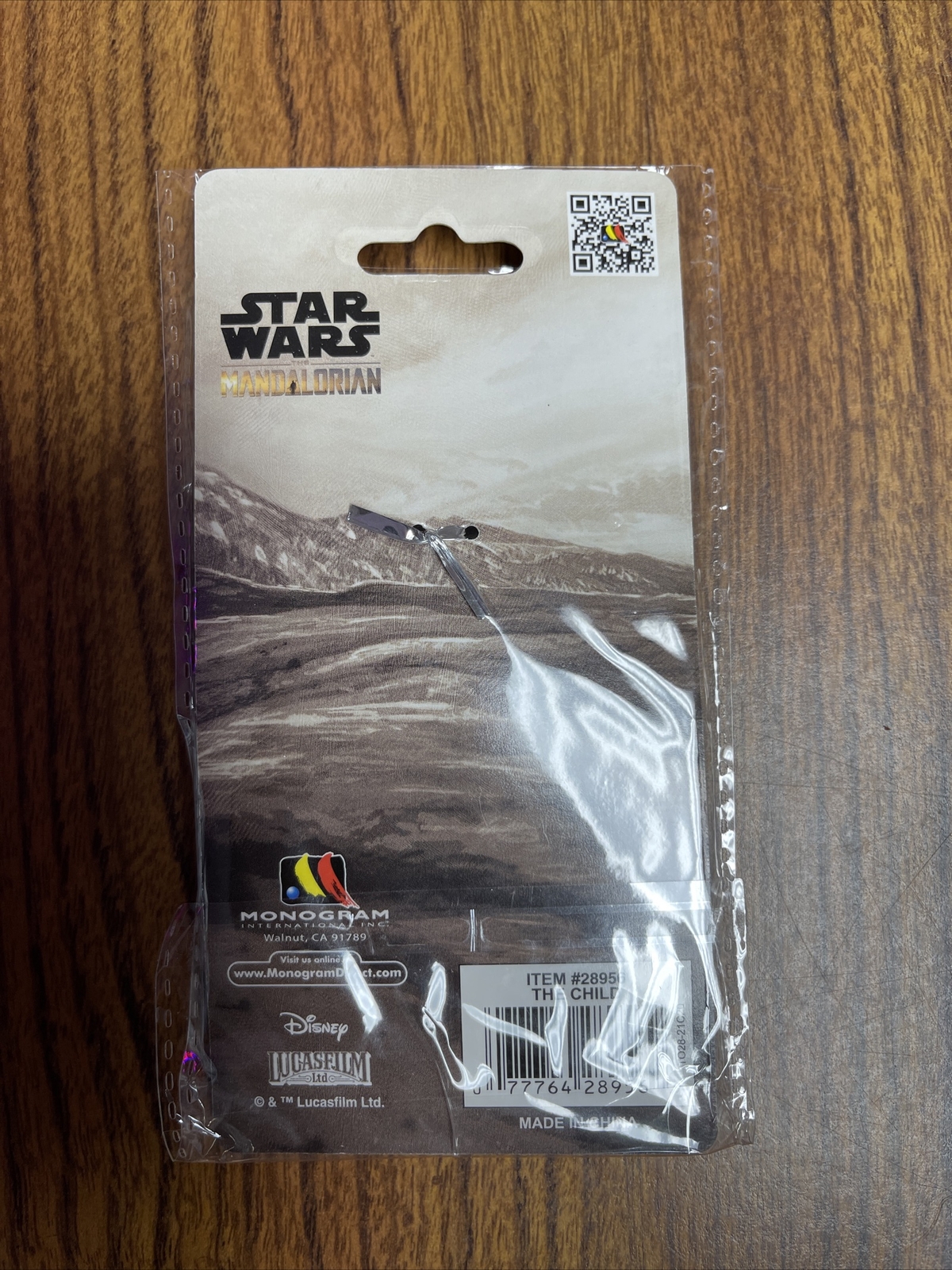 Star Wars The Mandalorian 3D Grogu The Child Metal Keychain Silver #28956 Disney