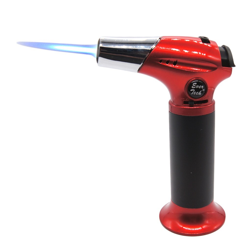 Big Jet Torch Table Lighter Butane Refillable 1300°C/2500°F w/ Ever Tech Box R