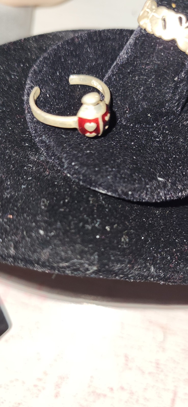 Real 925 Silver Adjustable Toe Ring 2pc BUTTERFLY & LADY BUG