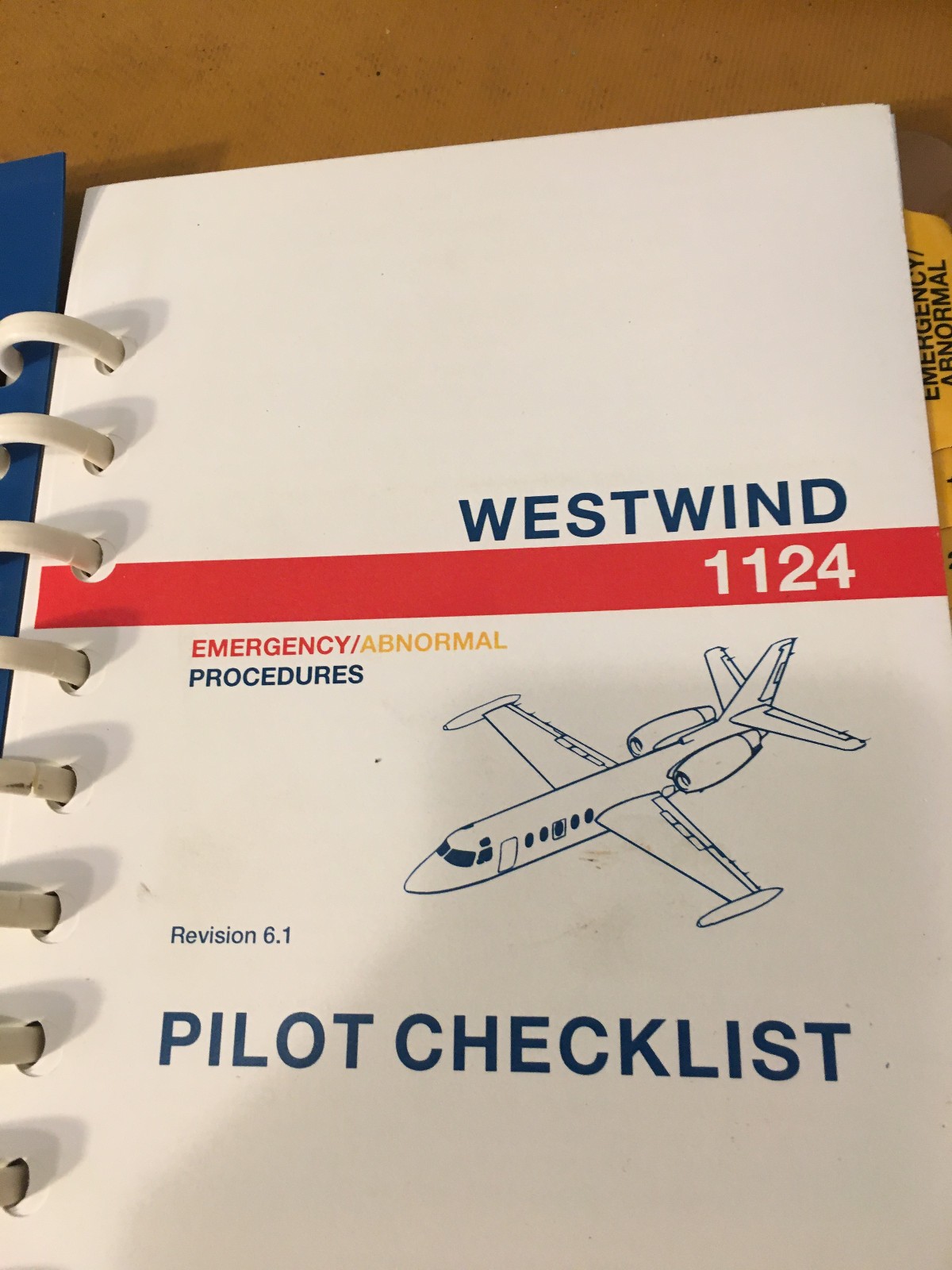 Westwind I and II, 1124 Emergency Abnormal Procedsures Pilot's Checklist