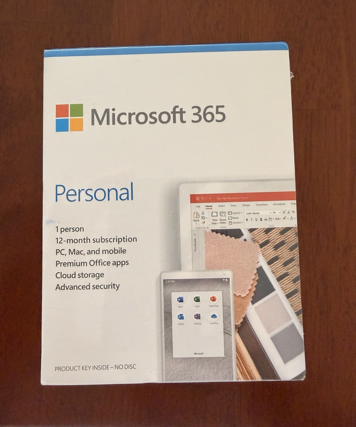 Microsoft 365 Personal [Retail box] 12-Months 1 User Windows/macOS English