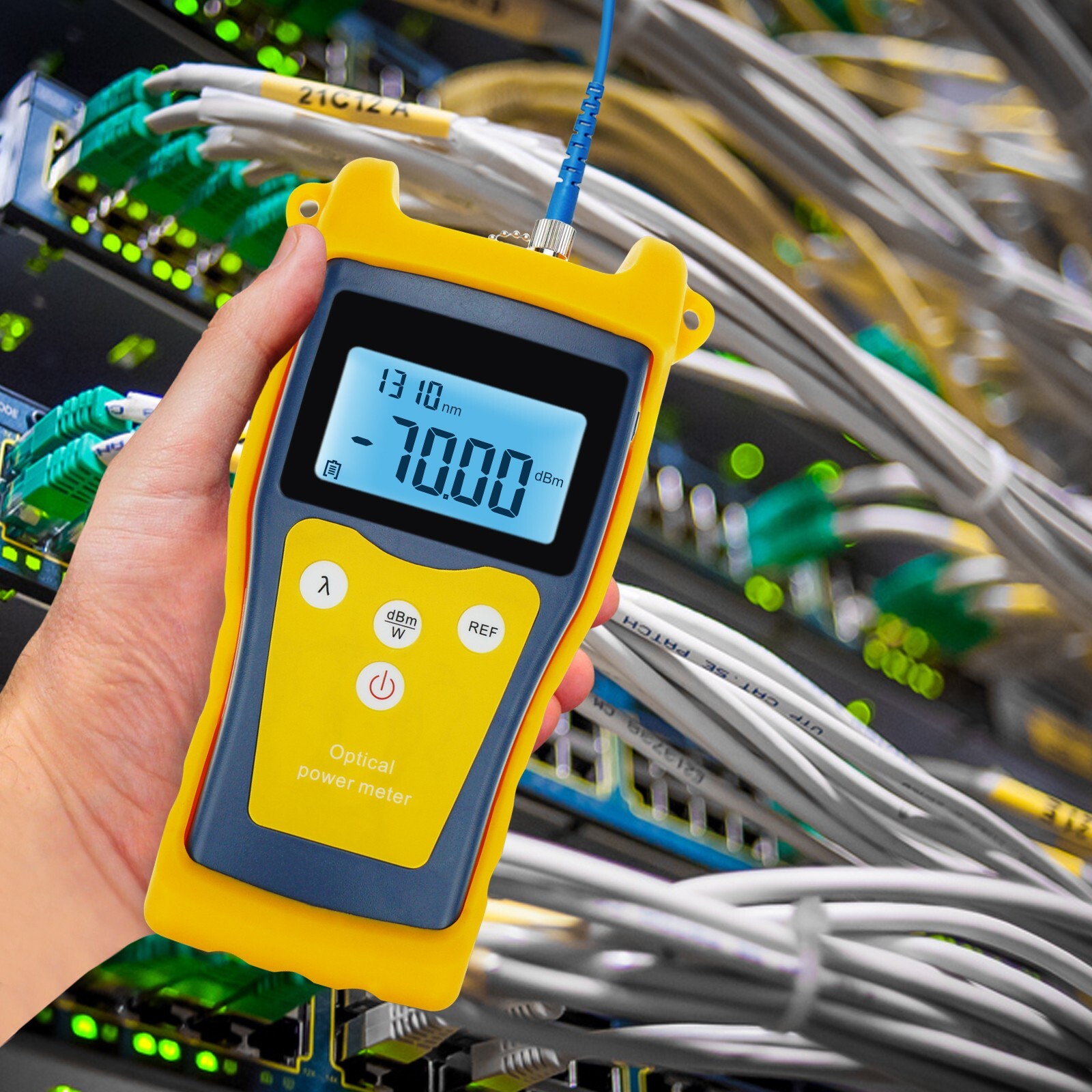 Fiber Optic -50 ~ +26 dBm Power Meter Tester Fault locator FC SC ST LC CATV CCTV