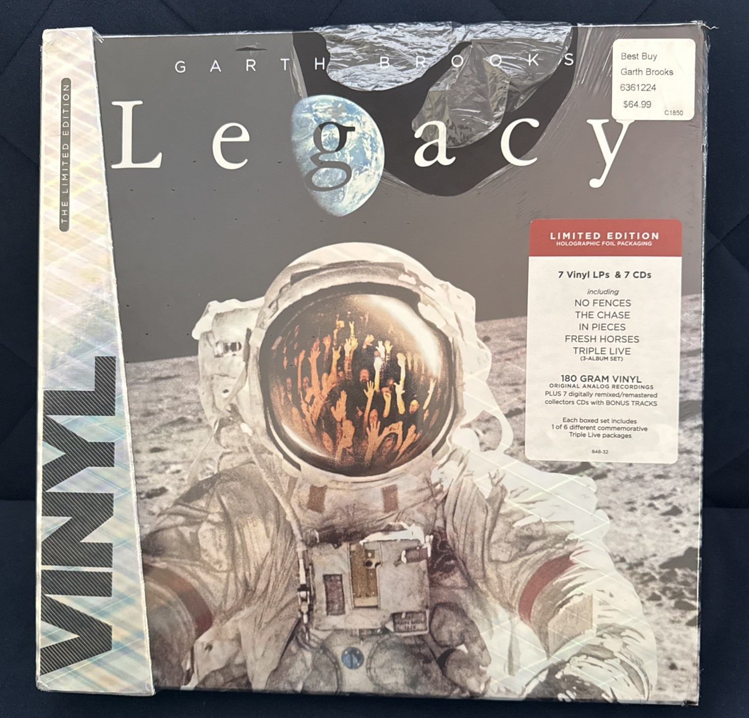 Garth Brooks Legacy Limited Edition 7 Vinyl LP 7 CD Box Set 180g Holographic