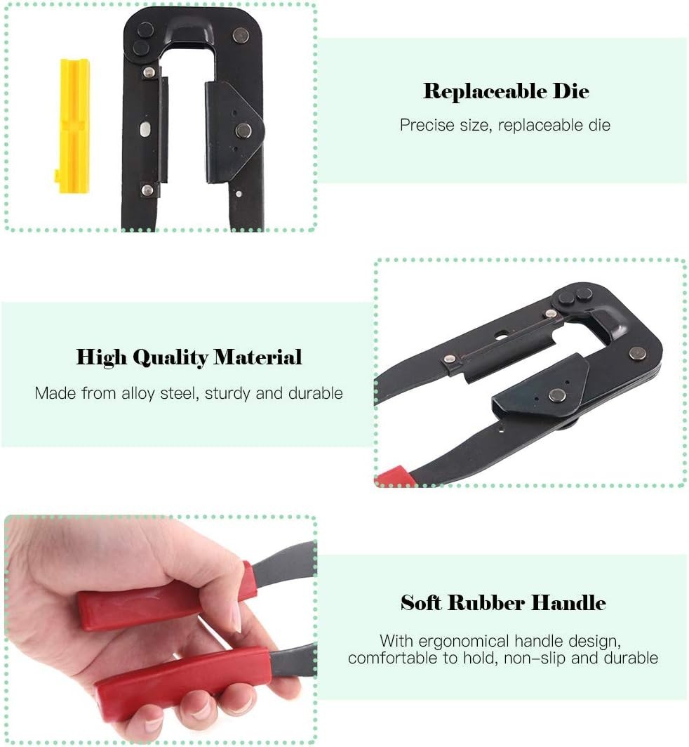 49-Piece IDC Cable Connector Set with Crimp Tool for Flat Ribbon Cables