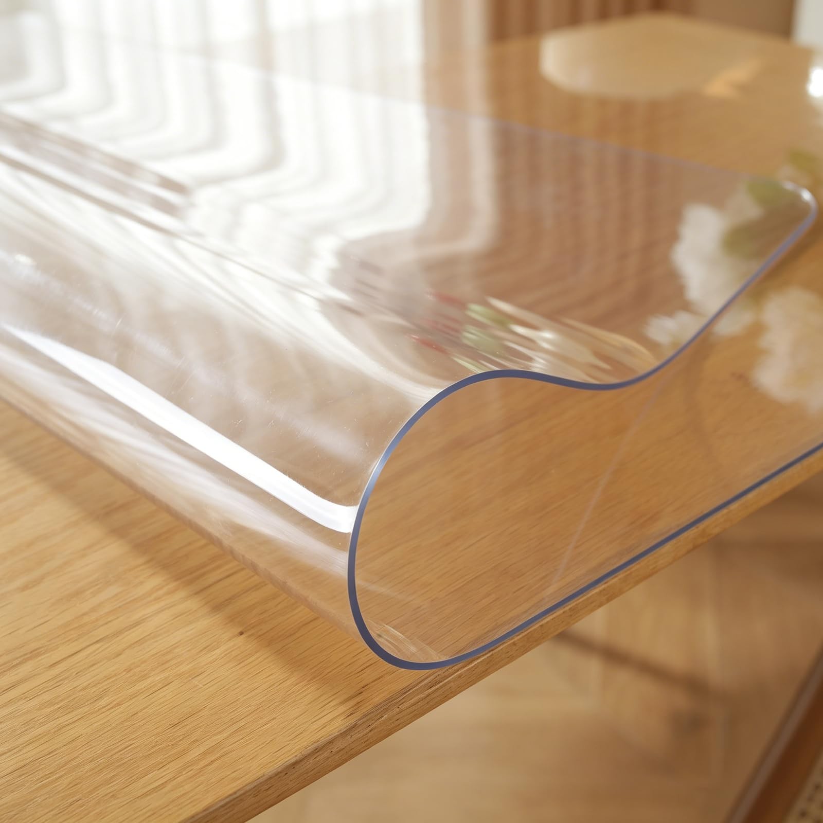 OstepDecor Clear Table Cover Protector 36" x 60" (Rectangular), Crystal