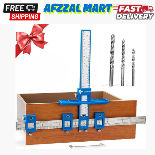 Cabinet Hardware Jig, Punch Locator Drill Guide,Wood Drilling Dowelling Guide fo