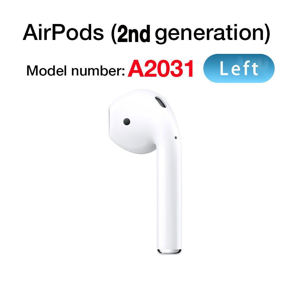 Apple AirPods 2nd Generation - Left Side AirPods Replacement A2031 - Good