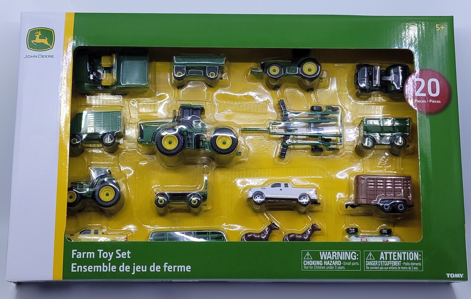 Tomy Official Licensed John Deere Tractor & Farm Toys Plastic Assorted 20 pc New