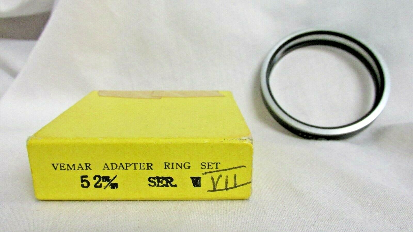 VEMAR ADAPTER RING SET 52mm SERIES VII w/ RETAINER