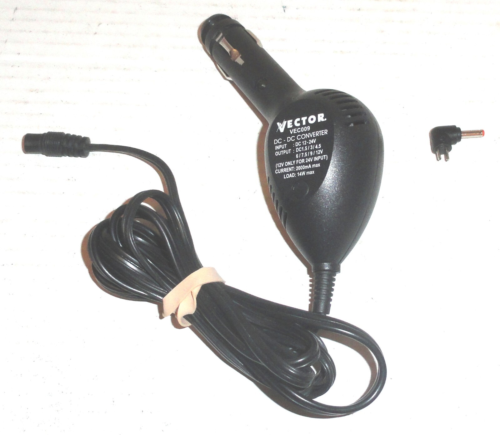 Vector VEC009 Car Power DC-DC Converter 1.5V, 3V, 4.5V, 6V, 7.5V, 9V, 12V READ