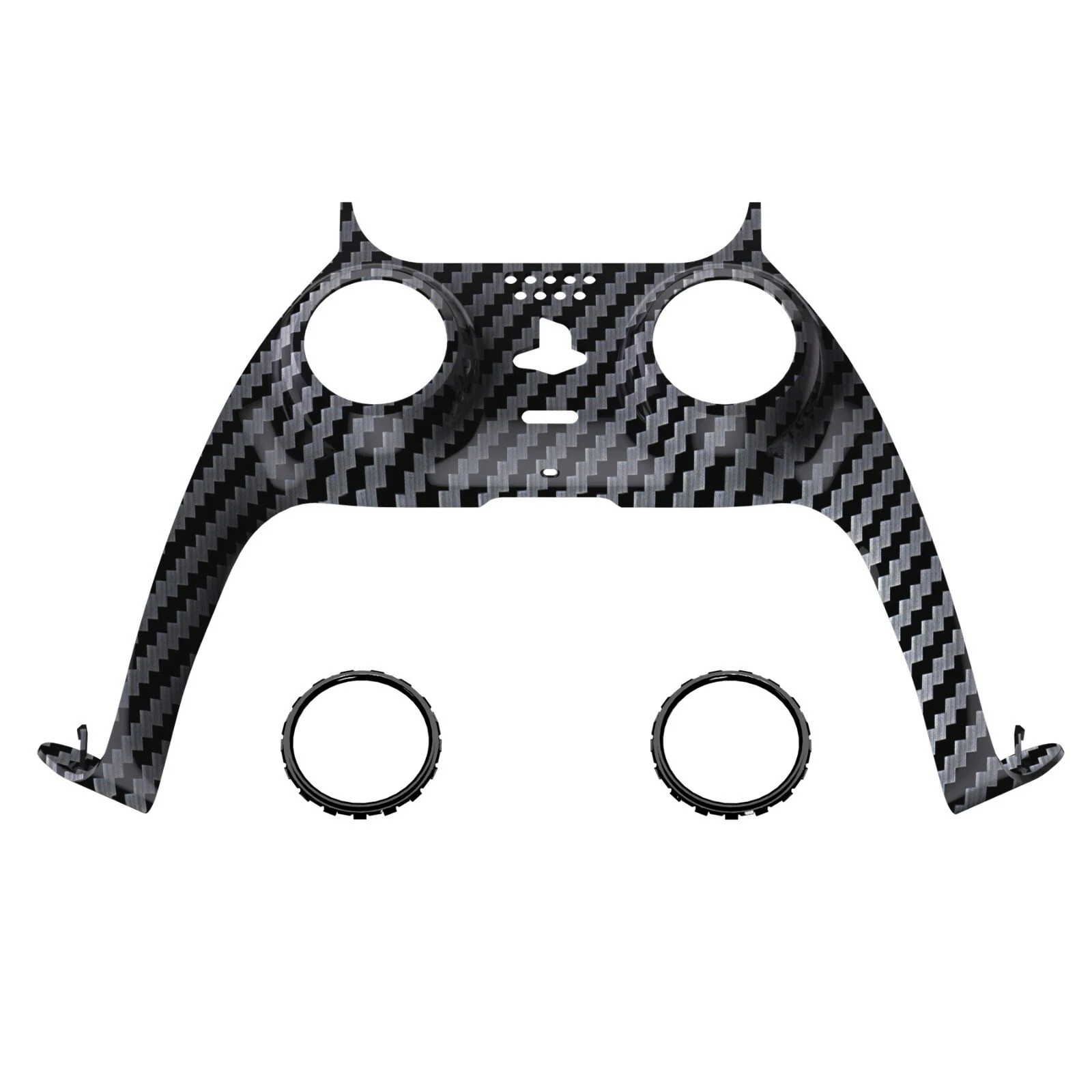 New Replacement Front Trim Shell w/Accent Rings compatible with PS5 Controller