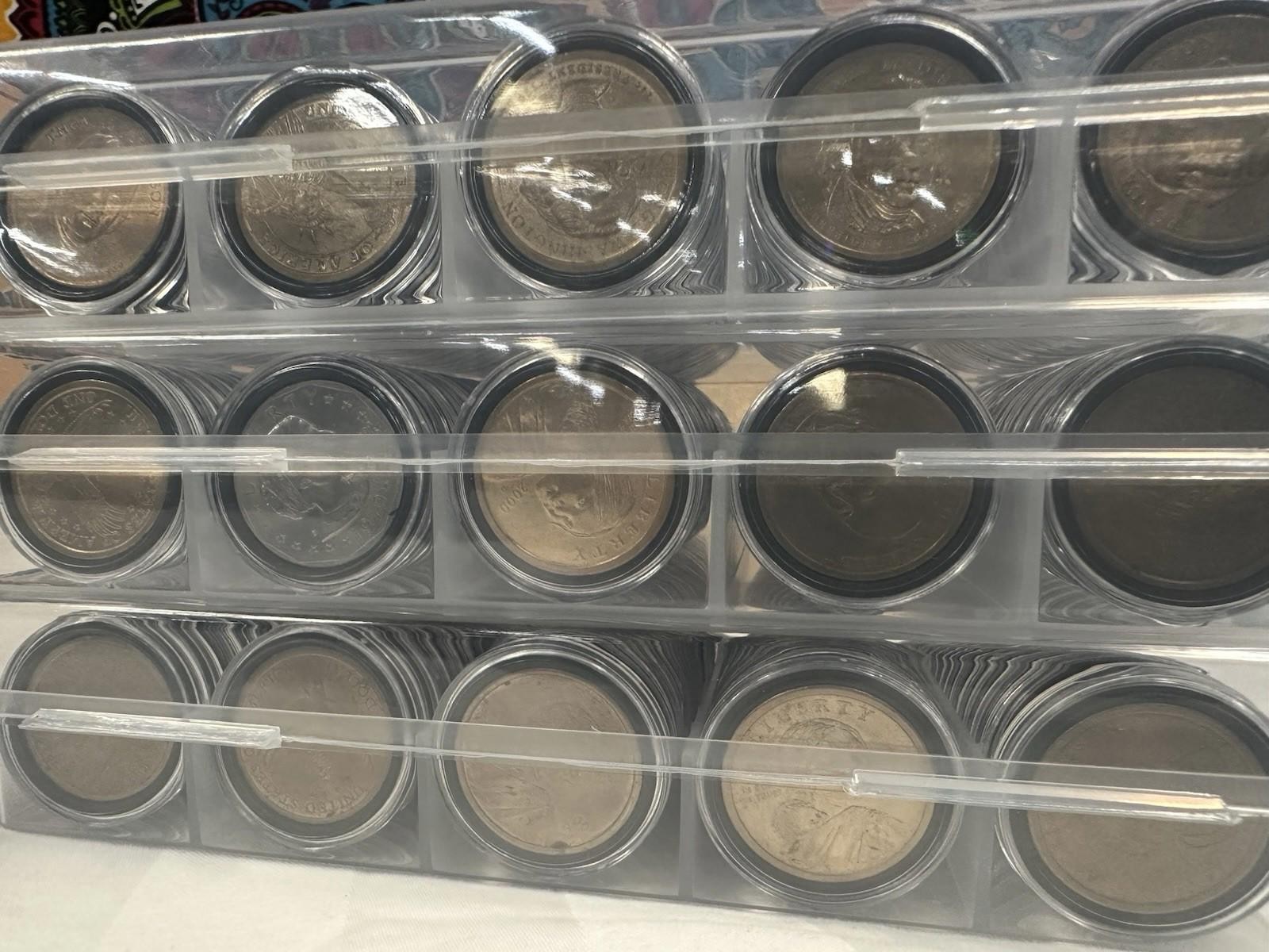 Mystery Case of 100 U.S. Dollar Coins – Error – Sacagawea, Presidential, SBA’s