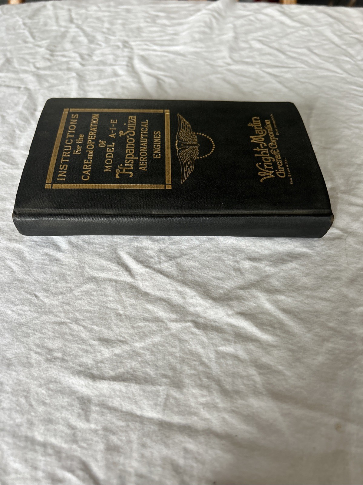 Signed John J Borrup Model A-I-E Hispano Souza Aeronautical Engines Wright P&WA