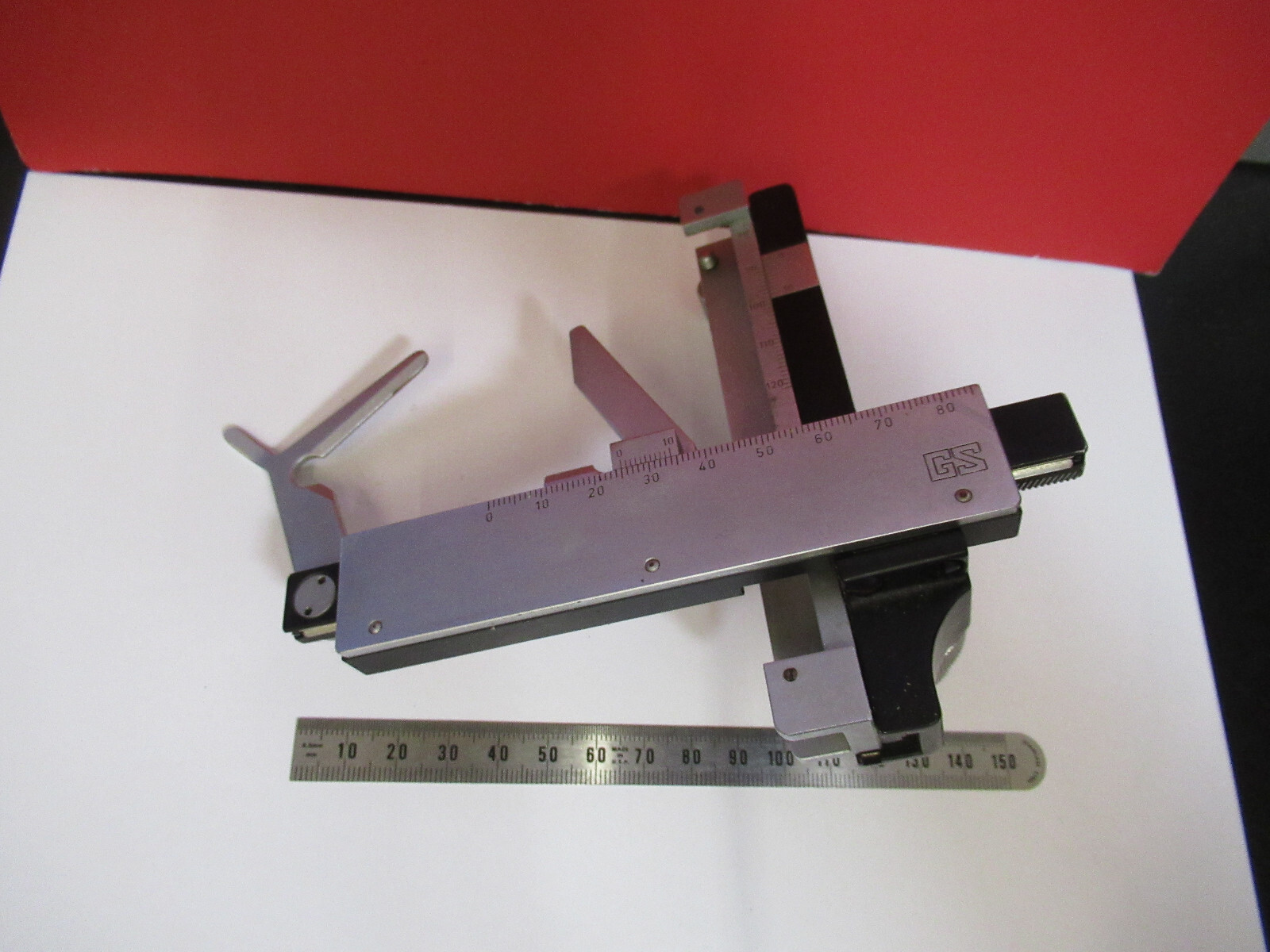 LEITZ WETZLAR GERMANY XY STAGE CLIPS MICROSCOPE PART AS PICTURED S3-B-50