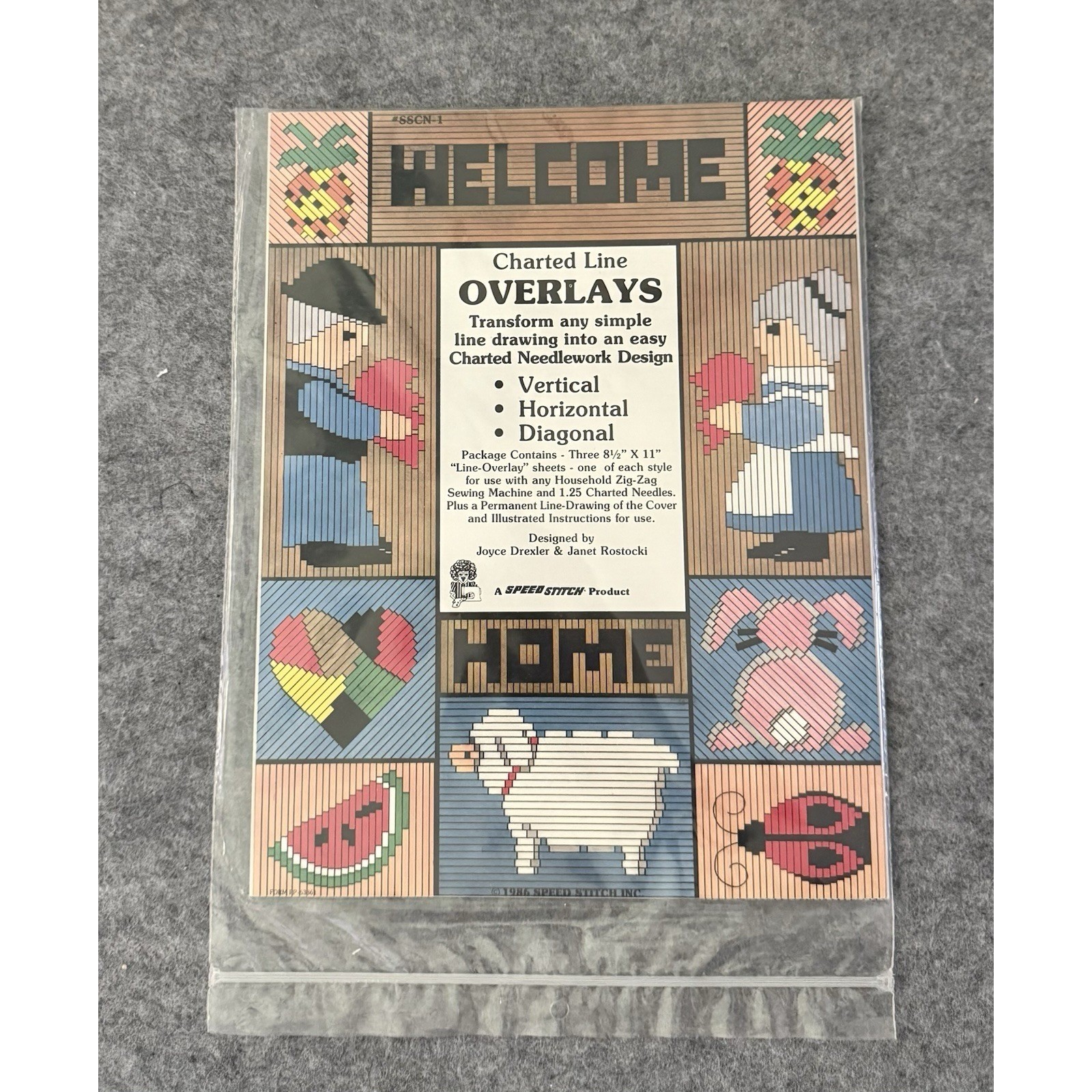 Charted Line Overlays & Summa Design Charted Needlework Pattern Leaflet Lot Of 4