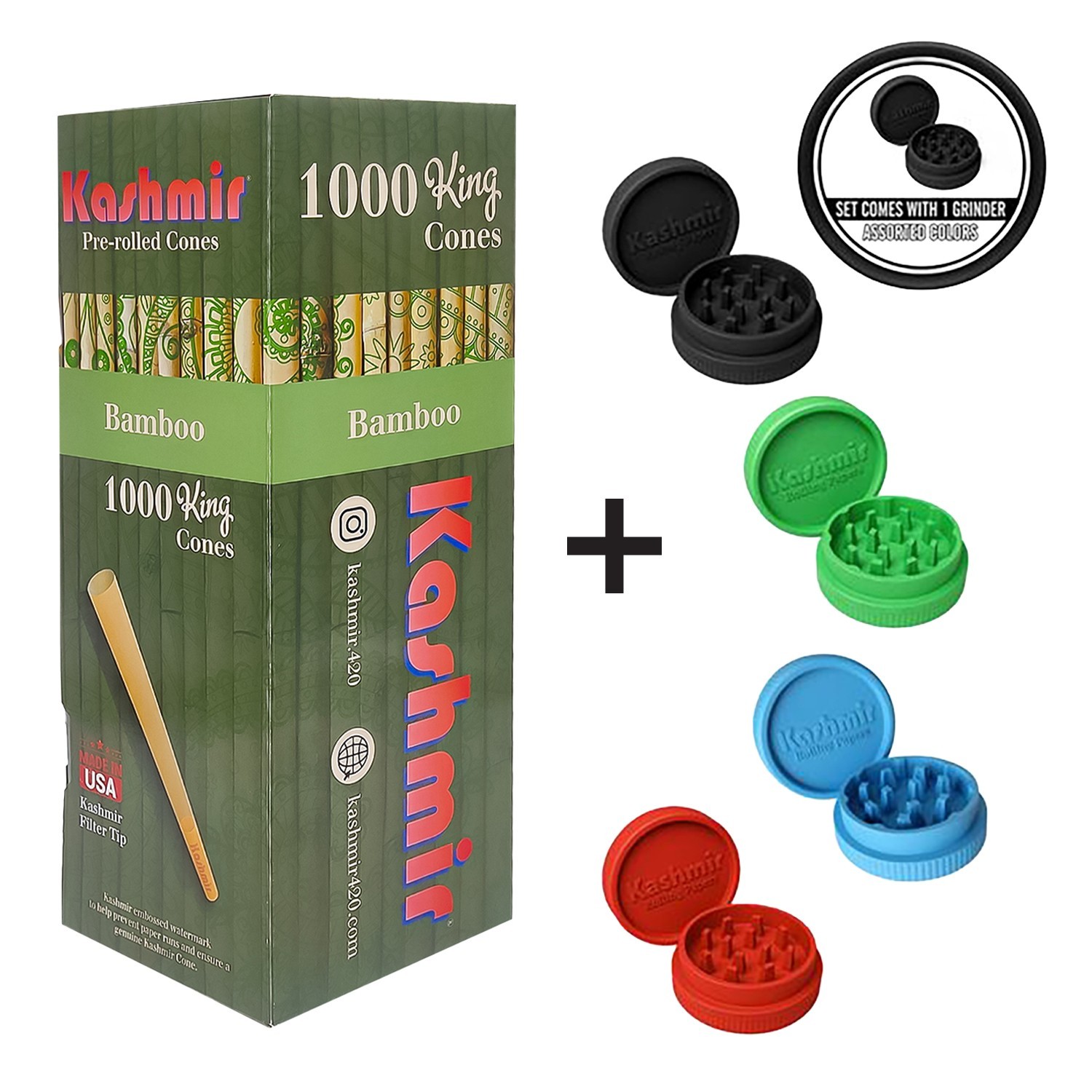 Pre-Rolled Cones Bamboo King Size Rolling Paper Cones Bulk Box 1000 Ct