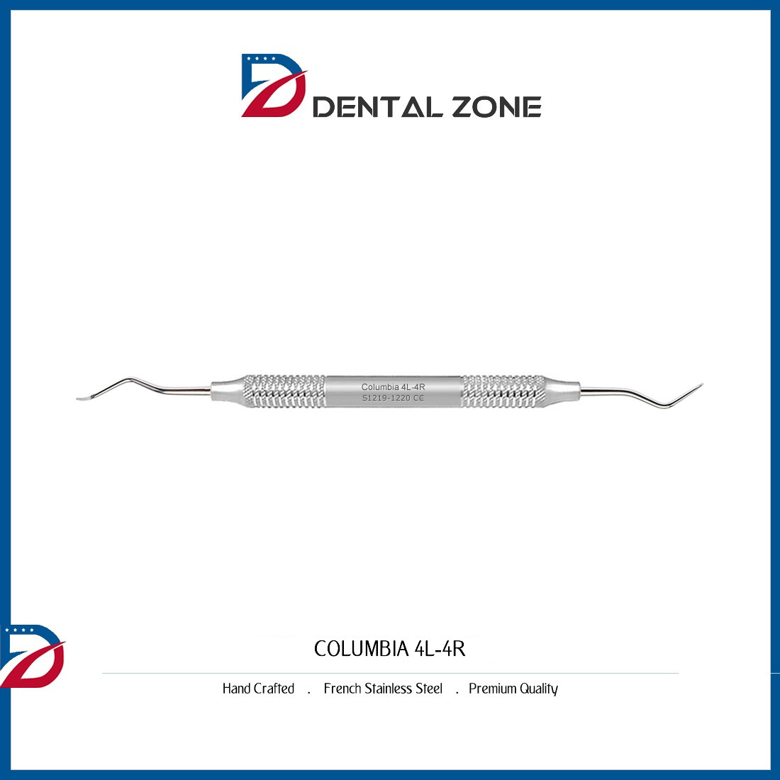 COLUMBIA 4L-4R DENTAL CURETTE  HAND INSTRUMENTS CE *NEW*