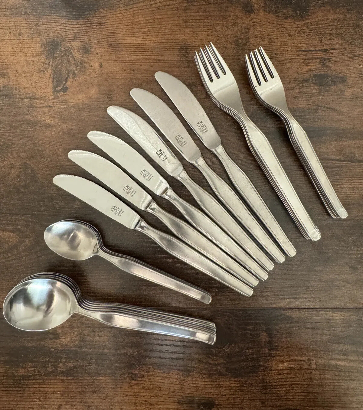 ESM RemaLux Flatware 18/8 Stainless Germany 29 Pieces Vintage RARE, See Detail