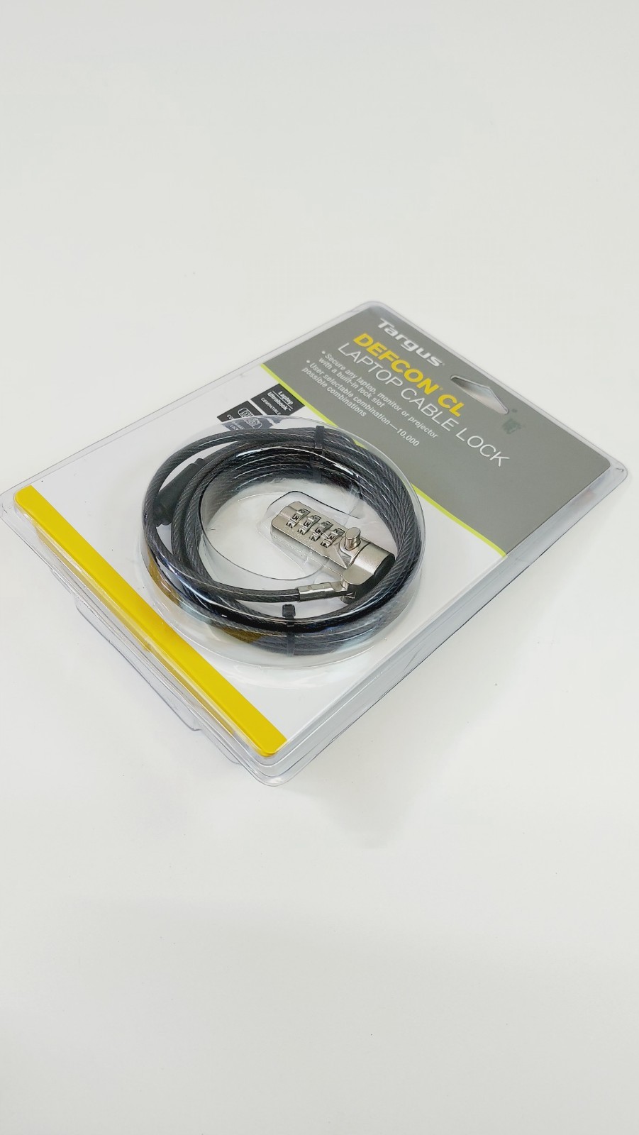 Targus - DEFCON CL Laptop Cable Lock - Combination Lock - 6.5 Feet