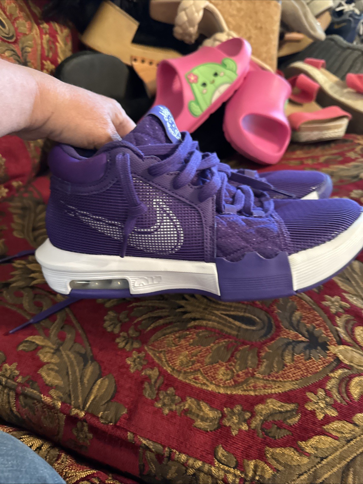 Nike Lebron Witness 8 TB Mens Size 7 Purple White FB9944-500