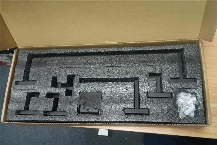 Hoomast 7 piece matte black bathroom accessories