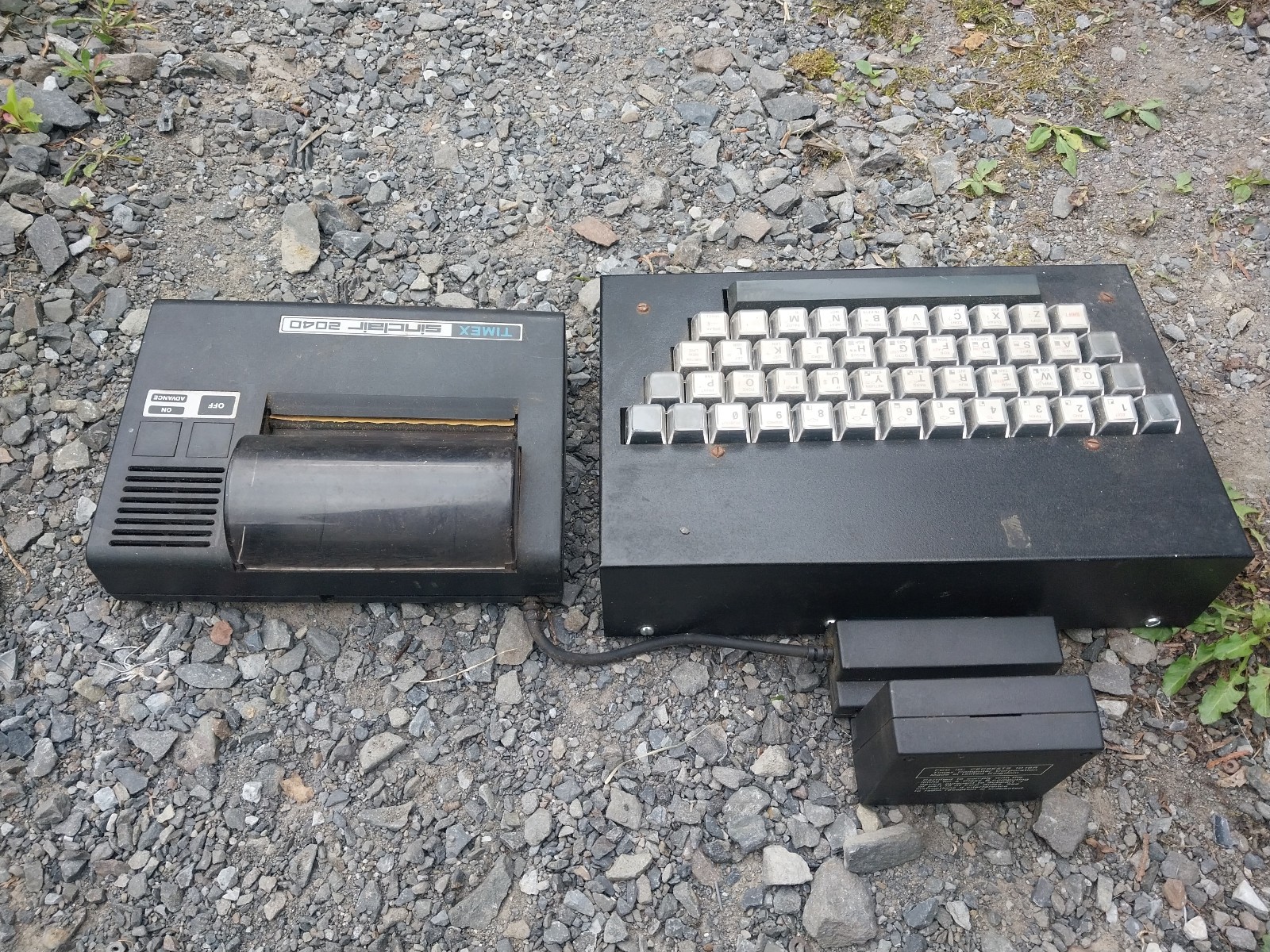 Weird Metal Sinclair ZX81 Microcomputer + Printer 16K RAM / Old Vintage Computer
