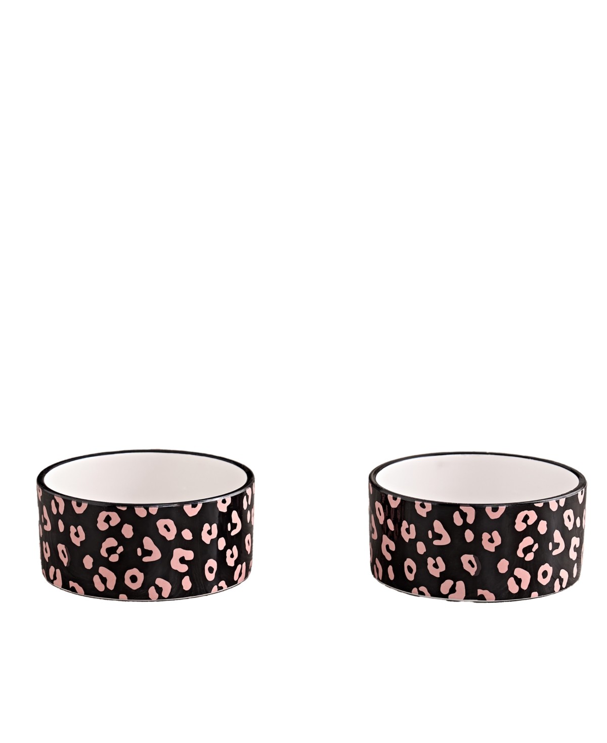 Juicy Couture "Give Me Treats" Ceramic Pet Bowl Set - Black